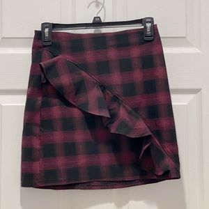 Mossimo Supply Co. plaid ruffle skirt.